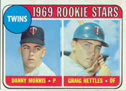1969 Topps Baseball Cards      099A     Danny Morris RC-Graig Nettles RC ERR Black Loop
